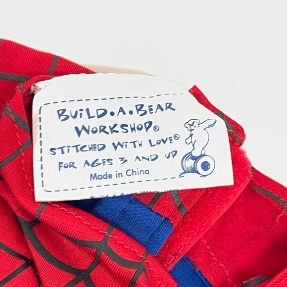 Build A Bear Workshop BABW Spiderman One Piece Red Blue Black Spider - Picture 3 of 4